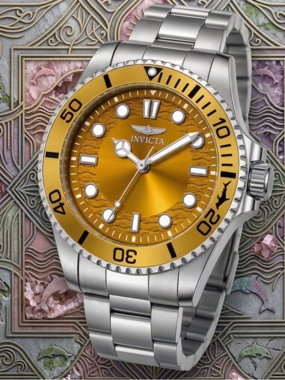 Invicta Pro Diver Kromatyk Amber 43MM men’s luxury watch